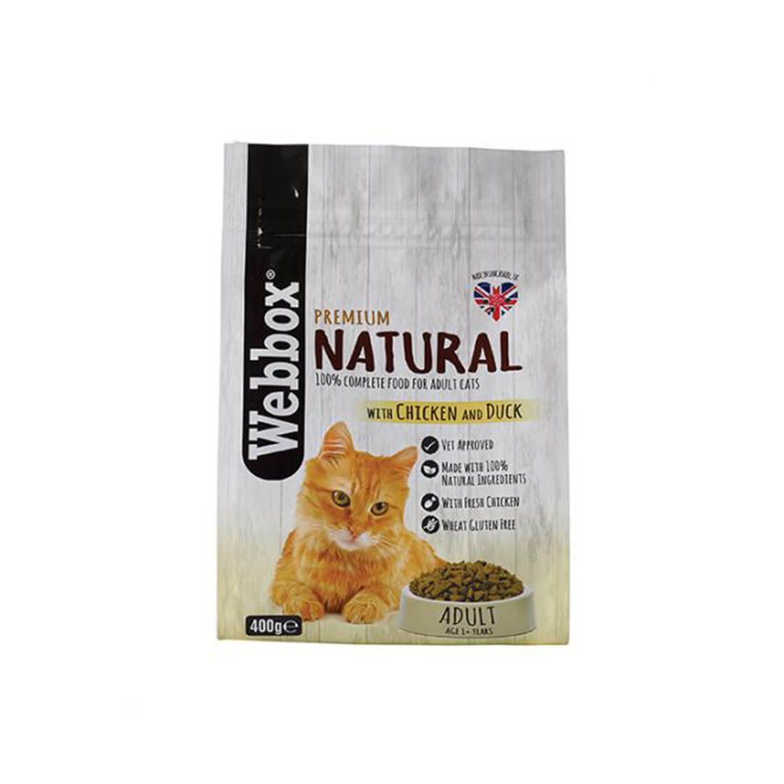 Webbox Cat Dry Food Natural Chicken Duck 400g